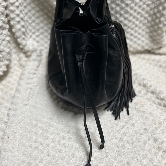 Stella And Bianca Leather Tassel Bucket Bag. - Picture 9 of 13